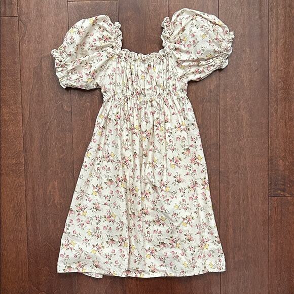 Anne Shirley Other - Super Cute Girl’s Cottagecore Floral Puff Sleeve Dress, Size Large (Aprx Size 4)